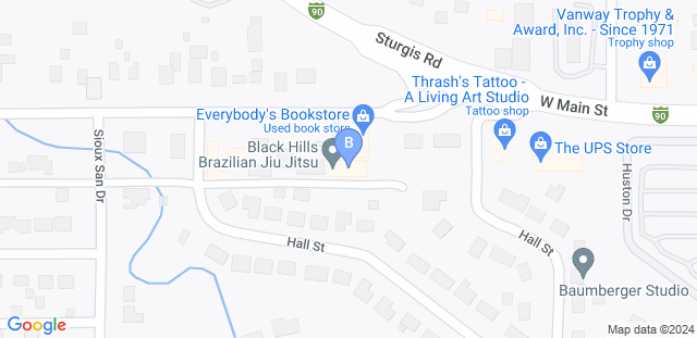 Map to Black Hills Brazilian Jiu-Jitsu LLC